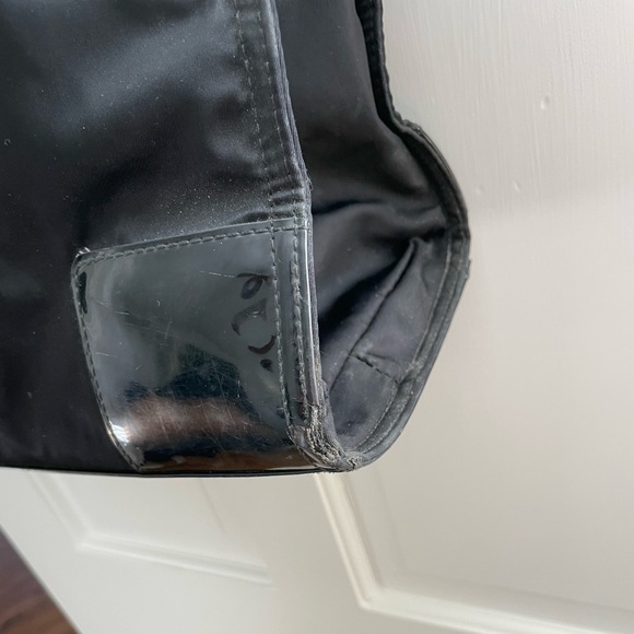 Tory Burch Black Ella Patent Nylon Tote - Picture 2 of 4